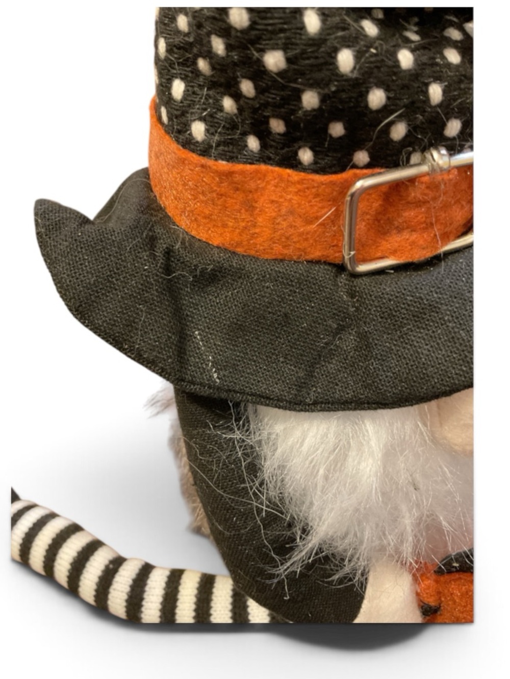Festive Halloween Gnome Doorstep Decor - Black & Orange - Picture 7 of 7